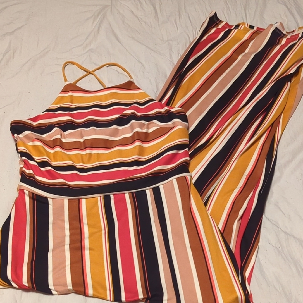 Striped Multicolor Jumpsuit